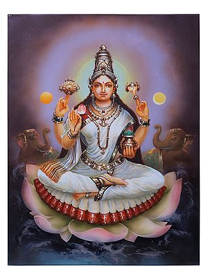 Devi Lakshmi Painting | With Frame