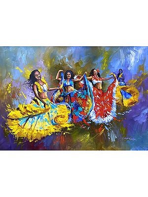 Women Dancing | Acrylic Painting