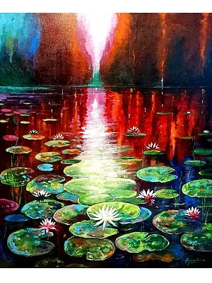 Beauty of Nature Acrylic Painting by Arjun Das