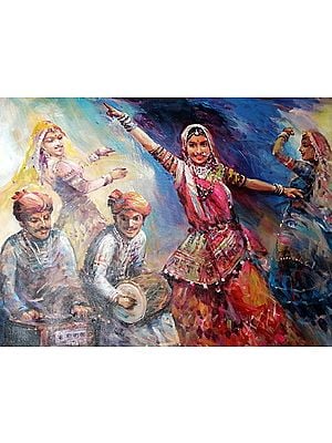 The Festival In Pushkar Painting
