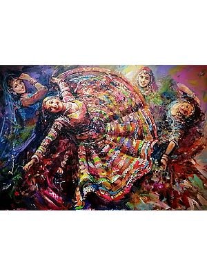 The Ghoomar Celebration Painting
