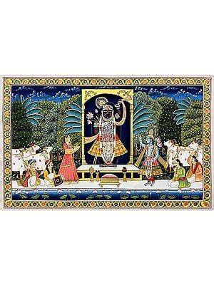 Lord Shrinathji Worshipped With Sangeet | Pichwai Art