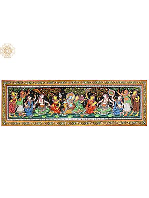 Lord Krishna With Radha In Frame | Painting