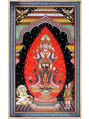 God Jagannath ji with Narasiṃha Painting
