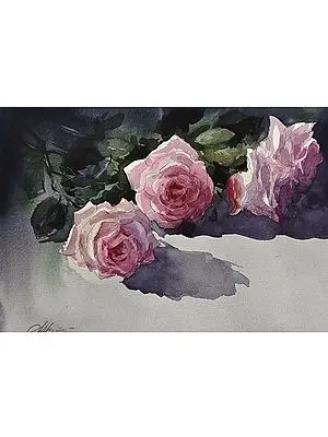 Blooming Rose | Watercolor on Paper | For Wall Decor