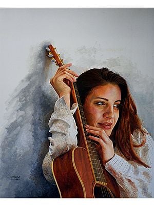 Guitar | Painting By Dhiraj Khandelwal