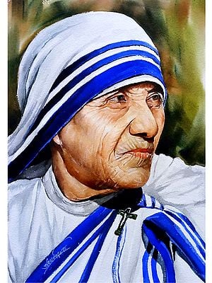 Mother Teressa | Water Color | Painting By Jugal Sarkar