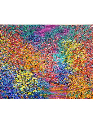 Crystal Pathway | Painting by Pardeep Singh