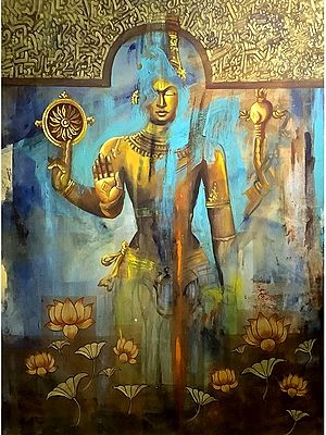 Bhagawan Narayan | Painting by MK Goyal