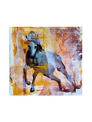 Running Horse | Painting by MK Goyal