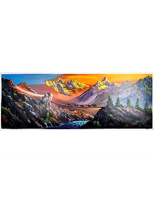 The Bridge On Everest | Oil Painting