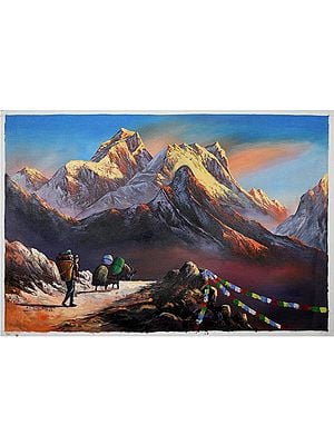 The Everest Basecamp | Oil Painting