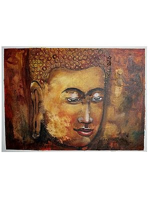 Buddha Face | Oil Painting