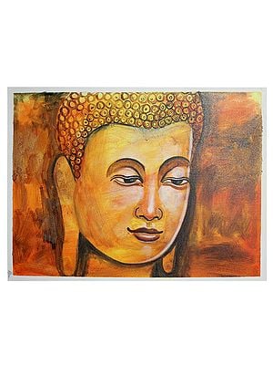 The Buddha Face | Oil Painting