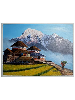 House At Dhaulagiri | Oil Painting