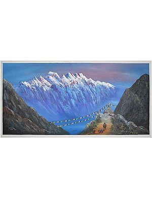 Mount Everest Painting | Oil On Canvas