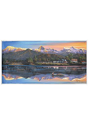 Fewa Lake Painting | Oil On Canvas