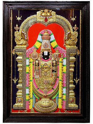Lord Venkateshwara (Tirupati Balaji) | Traditional Colors With 24K Gold