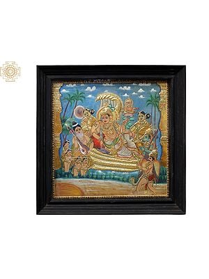 Shri Padmanabha Swamy | Traditional Colors With 24K Gold