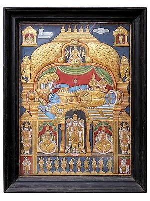 Shri Ranganatha Swamy | Traditional Colors With 24K Gold