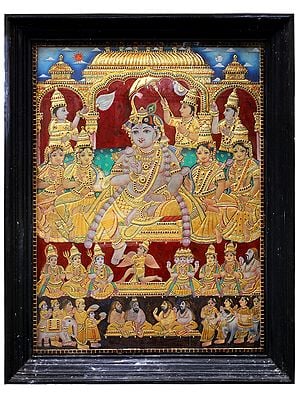 Darbar Krishna | Traditional Colors With 24K Gold