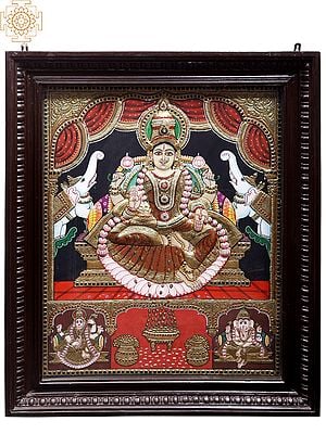 Devi Gajalakshmi | Traditional Colors With 24K Gold