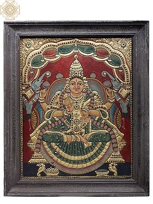 Devi Gajalakshmi | Traditional Colors With 24K Gold