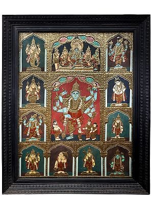Vishnu Dashavatar | Traditional Colors With 24K Gold