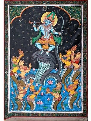 The Dance of Victory: Krishna Dancing on Kaaliya