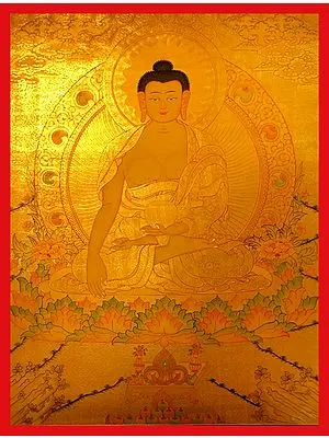 Shakyamuni Thanka (Brocadeless Thangka)