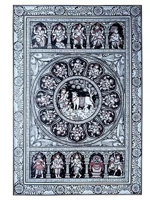 Cow Doing Abhisheka of Shiva Linga | Ten Incarnations of Lord Vishnu (Dashavatara)