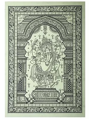 Standing Lord Chaturbhuj Ganesha