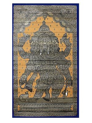 Six Hands Lord Ganesha - Made of Small Ganeshas