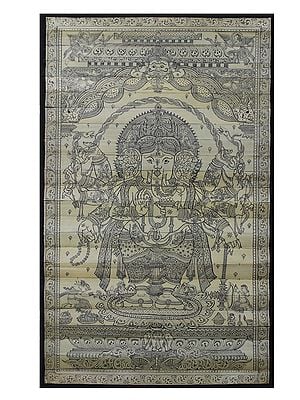 Mahaganapati- Ten Hands Standing Lord Ganesha