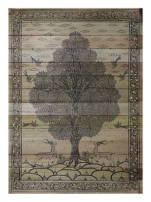 Tree with Deers and Birds