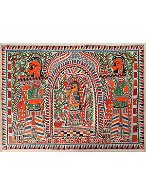 Goddess Sita in Doli | Madhubani Painting