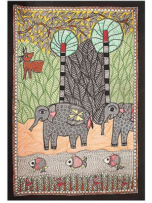 Jungle Life | Madhubani Painting