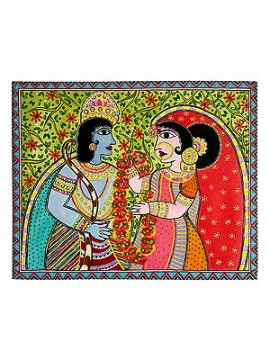Sita Swayamvar | Acrylic On Canvas | By Bharti Singh
