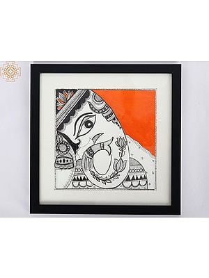 Madhubani Ganesha | 300 gsm paper