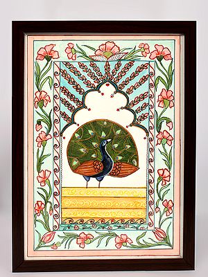 Mughal Peacock | Acrylic on Canvas
