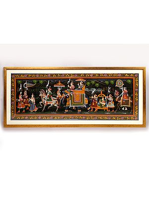 Maharaja Painting | Acrylic on cloth