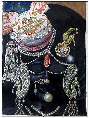 Shrinath Ji | Acrylic on Paper | Painting by Ankit Bagde