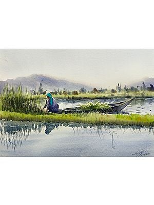 Beautiful Kashmir | Watercolor Painting by Achintya Hazra