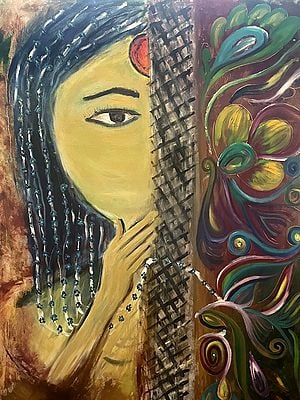 A Women Has Other Side For Herself | Painting By Deepali Bhanushali | Oil On Canvas
