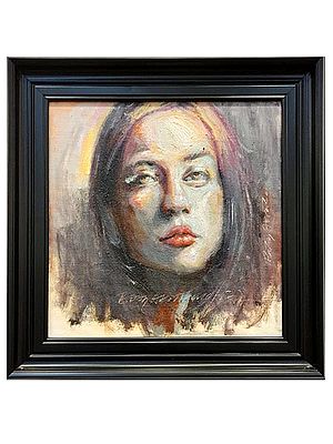 Young Girl | Boby Abraham | Oil On Canvas| With Frame
