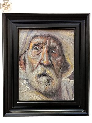 Old Man | Boby Abraham | Oil On Canvas | With Frame