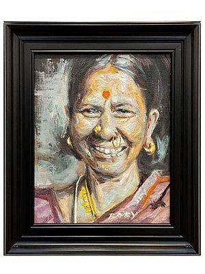 Indian Tribal Woman | Boby Abraham | Oil On Canvas | With Frame