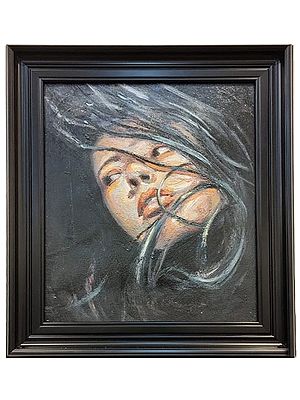 The Flip Queen | Boby Abraham | Oil On Canvas | With Frame