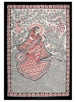 Devi Saraswati Madhubani Painting