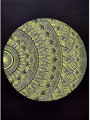 Fluorescent Mandala Artwork
